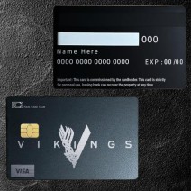 بطاقة الفايكنج السوداء الفضية