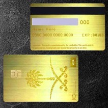 بطاقة الفخامة الذهبية